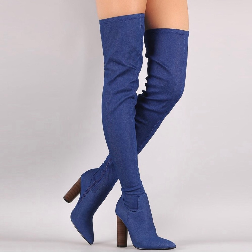 BNWOT Thigh High Jegging Boots - size 5.5